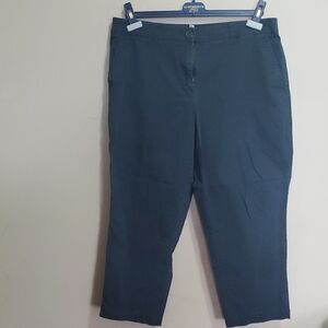 Tradition Country Collection Dark Navy Blue Cropped Pants Size 14p